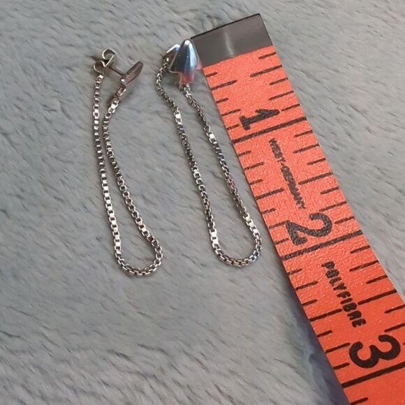 Vintage 90's Silvertone Arrow Brooche and Pierced Earrings - Picture 7 of 7